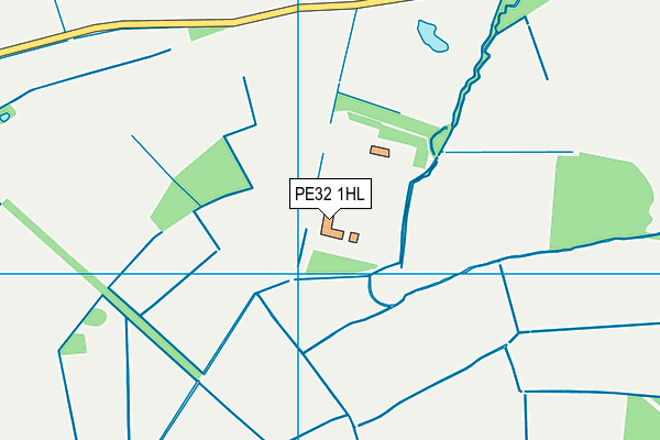 PE32 1HL map - OS VectorMap District (Ordnance Survey) PE32 1HL map - OS VectorMap District (Ordnance Survey)