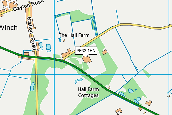 PE32 1HN map - OS VectorMap District (Ordnance Survey)