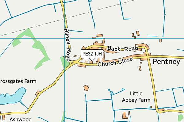 PE32 1JH map - OS VectorMap District (Ordnance Survey) PE32 1JH map - OS VectorMap District (Ordnance Survey)