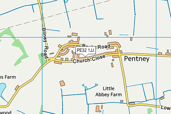 PE32 1JJ map - OS VectorMap District (Ordnance Survey) PE32 1JJ map - OS VectorMap District (Ordnance Survey)