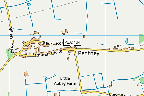 PE32 1JN map - OS VectorMap District (Ordnance Survey) PE32 1JN map - OS VectorMap District (Ordnance Survey)