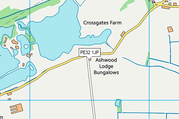 PE32 1JP map - OS VectorMap District (Ordnance Survey) PE32 1JP map - OS VectorMap District (Ordnance Survey)
