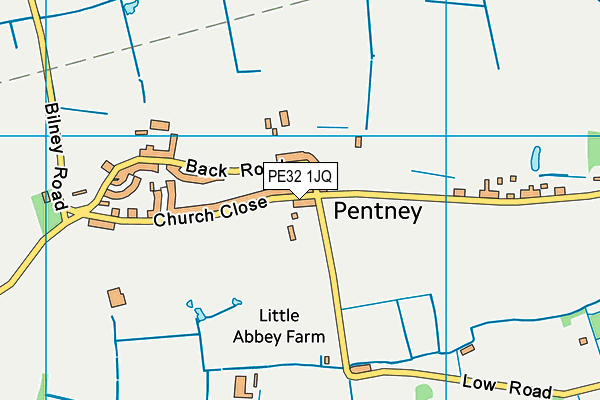 PE32 1JQ map - OS VectorMap District (Ordnance Survey) PE32 1JQ map - OS VectorMap District (Ordnance Survey)