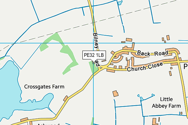 PE32 1LB map - OS VectorMap District (Ordnance Survey) PE32 1LB map - OS VectorMap District (Ordnance Survey)