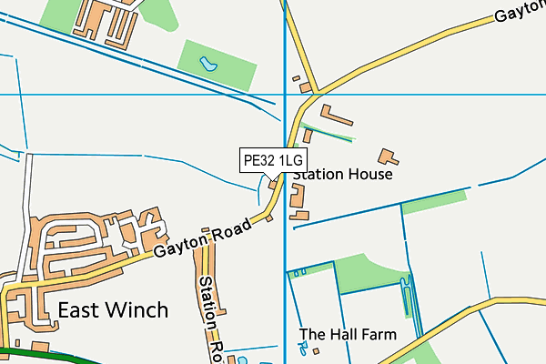 PE32 1LG map - OS VectorMap District (Ordnance Survey) PE32 1LG map - OS VectorMap District (Ordnance Survey)