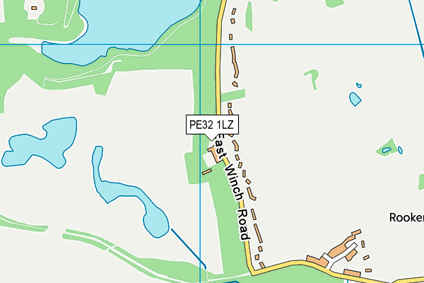 PE32 1LZ map - OS VectorMap District (Ordnance Survey) PE32 1LZ map - OS VectorMap District (Ordnance Survey)