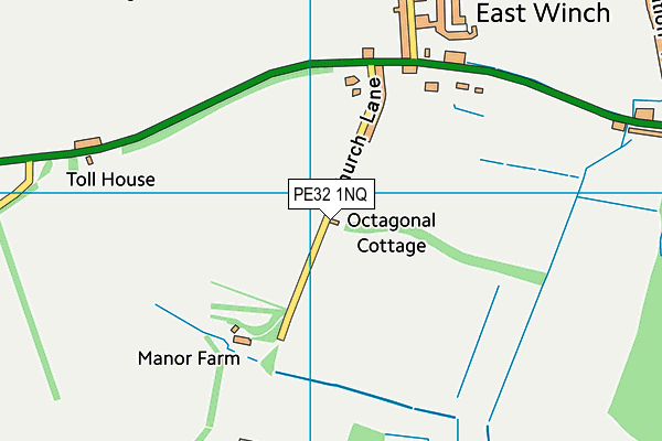 PE32 1NQ map - OS VectorMap District (Ordnance Survey) PE32 1NQ map - OS VectorMap District (Ordnance Survey)