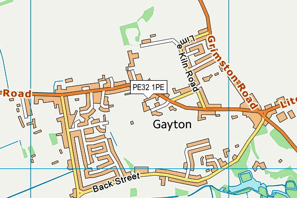 PE32 1PE map - OS VectorMap District (Ordnance Survey)