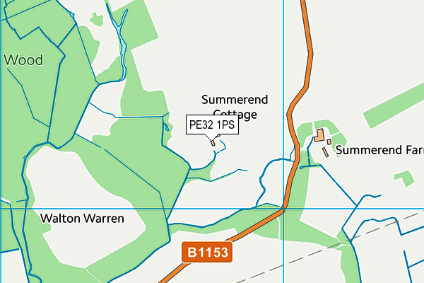 PE32 1PS map - OS VectorMap District (Ordnance Survey) PE32 1PS map - OS VectorMap District (Ordnance Survey)