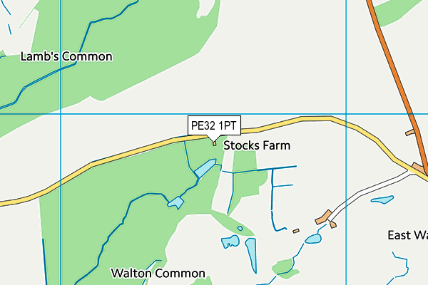 PE32 1PT map - OS VectorMap District (Ordnance Survey) PE32 1PT map - OS VectorMap District (Ordnance Survey)