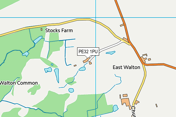 PE32 1PU map - OS VectorMap District (Ordnance Survey) PE32 1PU map - OS VectorMap District (Ordnance Survey)
