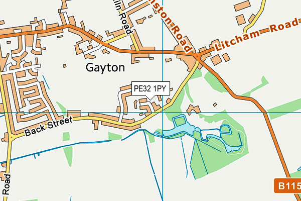 PE32 1PY map - OS VectorMap District (Ordnance Survey) PE32 1PY map - OS VectorMap District (Ordnance Survey)