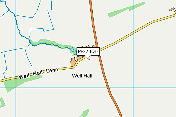 PE32 1QD map - OS VectorMap District (Ordnance Survey) PE32 1QD map - OS VectorMap District (Ordnance Survey)