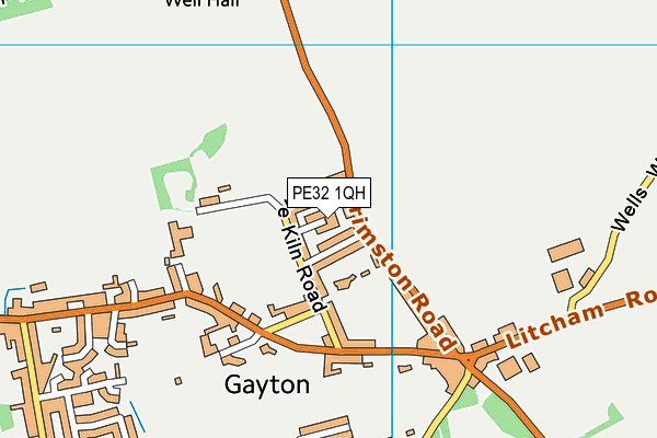 PE32 1QH map - OS VectorMap District (Ordnance Survey) PE32 1QH map - OS VectorMap District (Ordnance Survey)