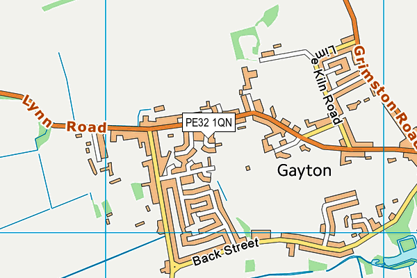 PE32 1QN map - OS VectorMap District (Ordnance Survey) PE32 1QN map - OS VectorMap District (Ordnance Survey)