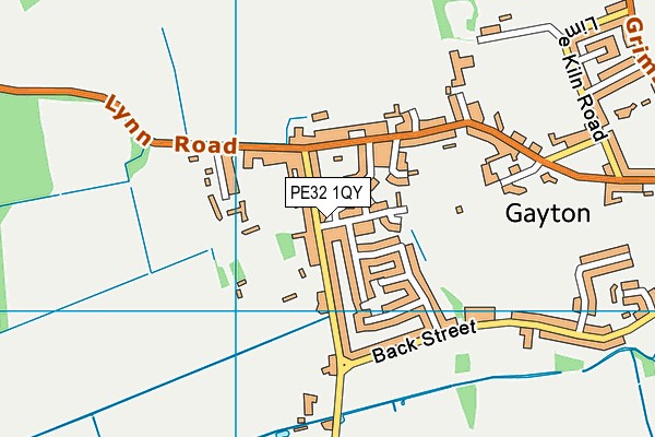 PE32 1QY map - OS VectorMap District (Ordnance Survey) PE32 1QY map - OS VectorMap District (Ordnance Survey)