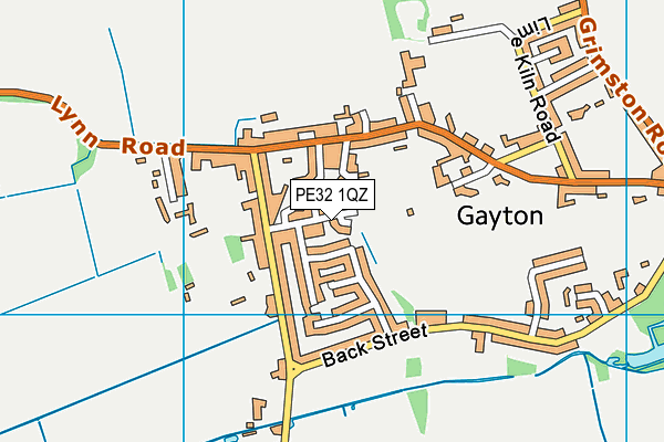 PE32 1QZ map - OS VectorMap District (Ordnance Survey) PE32 1QZ map - OS VectorMap District (Ordnance Survey)