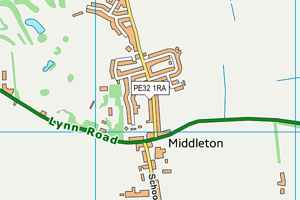 PE32 1RA map - OS VectorMap District (Ordnance Survey) PE32 1RA map - OS VectorMap District (Ordnance Survey)