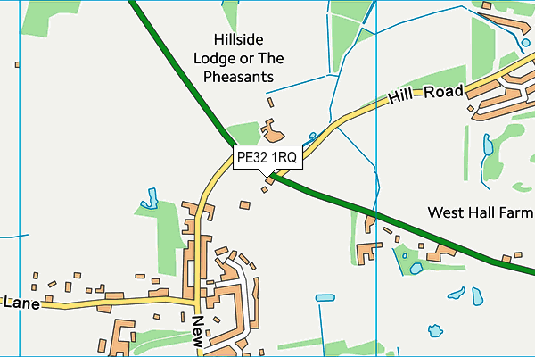 PE32 1RQ map - OS VectorMap District (Ordnance Survey) PE32 1RQ map - OS VectorMap District (Ordnance Survey)