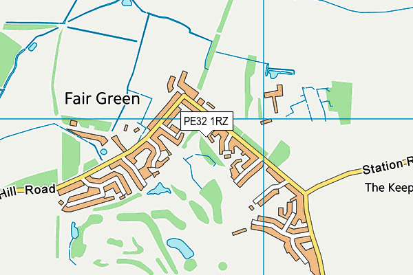 PE32 1RZ map - OS VectorMap District (Ordnance Survey) PE32 1RZ map - OS VectorMap District (Ordnance Survey)