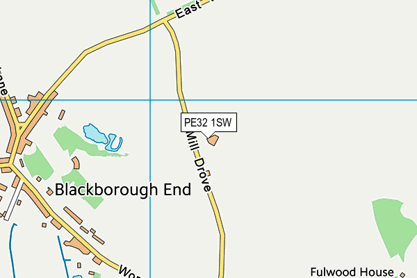 PE32 1SW map - OS VectorMap District (Ordnance Survey) PE32 1SW map - OS VectorMap District (Ordnance Survey)