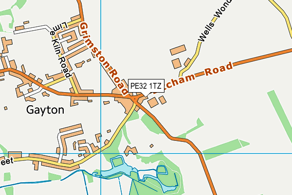 PE32 1TZ map - OS VectorMap District (Ordnance Survey) PE32 1TZ map - OS VectorMap District (Ordnance Survey)