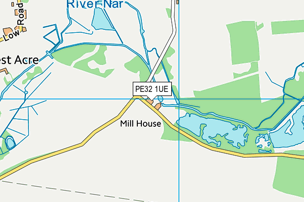 PE32 1UE map - OS VectorMap District (Ordnance Survey) PE32 1UE map - OS VectorMap District (Ordnance Survey)