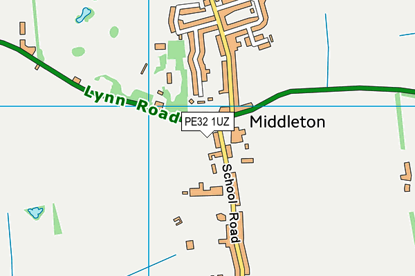 PE32 1UZ map - OS VectorMap District (Ordnance Survey) PE32 1UZ map - OS VectorMap District (Ordnance Survey)