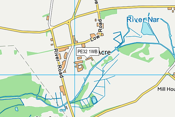 PE32 1WB map - OS VectorMap District (Ordnance Survey) PE32 1WB map - OS VectorMap District (Ordnance Survey)