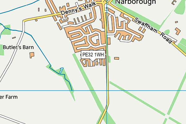 PE32 1WH map - OS VectorMap District (Ordnance Survey) PE32 1WH map - OS VectorMap District (Ordnance Survey)