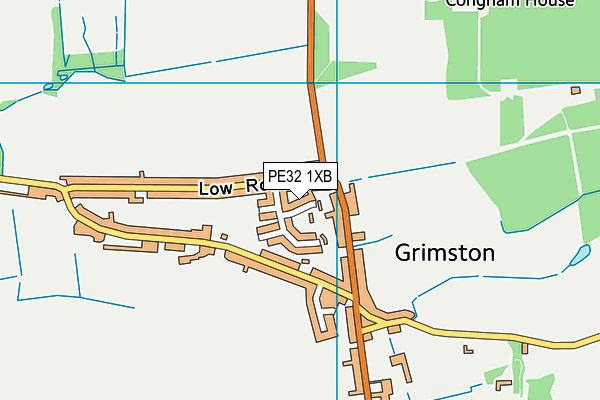 PE32 1XB map - OS VectorMap District (Ordnance Survey) PE32 1XB map - OS VectorMap District (Ordnance Survey)