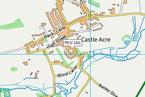 PE32 2AG map - OS VectorMap District (Ordnance Survey)