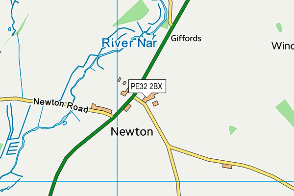 PE32 2BX map - OS VectorMap District (Ordnance Survey) PE32 2BX map - OS VectorMap District (Ordnance Survey)