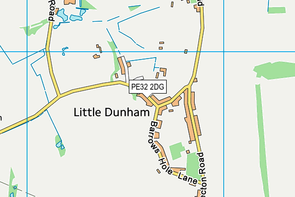 PE32 2DG map - OS VectorMap District (Ordnance Survey)