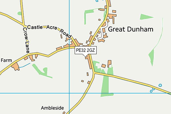 PE32 2GZ map - OS VectorMap District (Ordnance Survey) PE32 2GZ map - OS VectorMap District (Ordnance Survey)