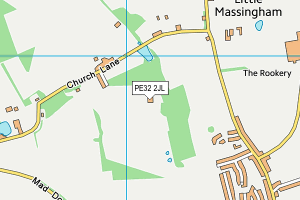 PE32 2JL map - OS VectorMap District (Ordnance Survey) PE32 2JL map - OS VectorMap District (Ordnance Survey)