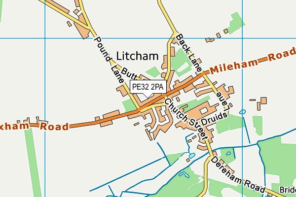 PE32 2PA map - OS VectorMap District (Ordnance Survey)