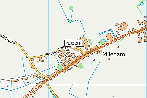 PE32 2PP map - OS VectorMap District (Ordnance Survey)
