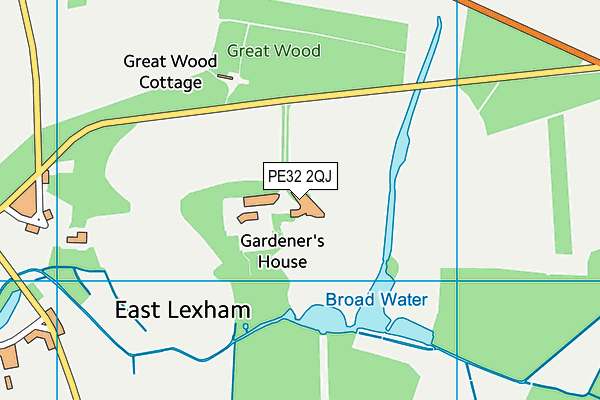 PE32 2QJ map - OS VectorMap District (Ordnance Survey) PE32 2QJ map - OS VectorMap District (Ordnance Survey)