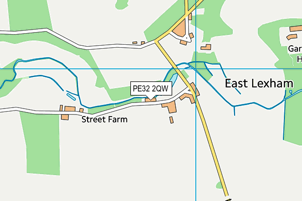 PE32 2QW map - OS VectorMap District (Ordnance Survey) PE32 2QW map - OS VectorMap District (Ordnance Survey)