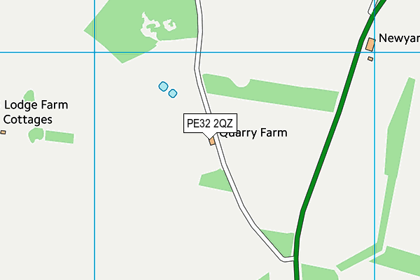 PE32 2QZ map - OS VectorMap District (Ordnance Survey) PE32 2QZ map - OS VectorMap District (Ordnance Survey)