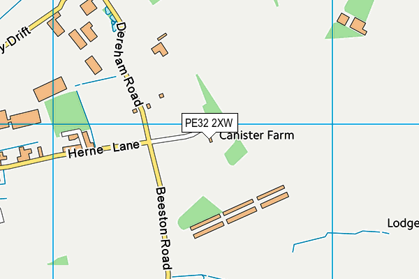 PE32 2XW map - OS VectorMap District (Ordnance Survey) PE32 2XW map - OS VectorMap District (Ordnance Survey)
