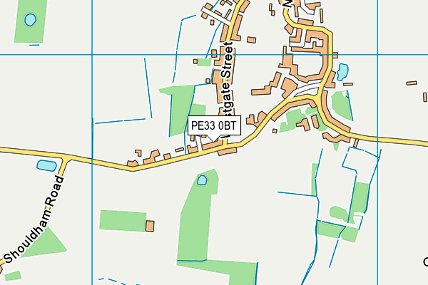 PE33 0BT map - OS VectorMap District (Ordnance Survey) PE33 0BT map - OS VectorMap District (Ordnance Survey)