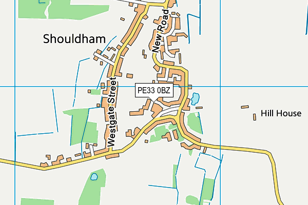 PE33 0BZ map - OS VectorMap District (Ordnance Survey) PE33 0BZ map - OS VectorMap District (Ordnance Survey)