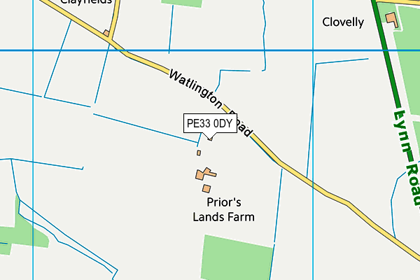 PE33 0DY map - OS VectorMap District (Ordnance Survey) PE33 0DY map - OS VectorMap District (Ordnance Survey)