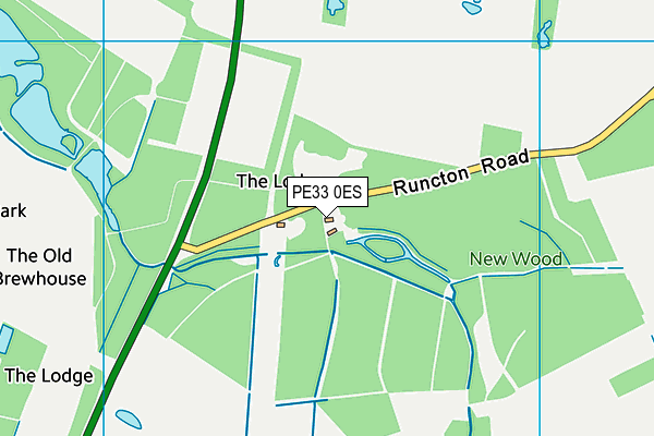 PE33 0ES map - OS VectorMap District (Ordnance Survey)