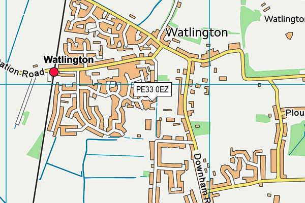 PE33 0EZ map - OS VectorMap District (Ordnance Survey) PE33 0EZ map - OS VectorMap District (Ordnance Survey)