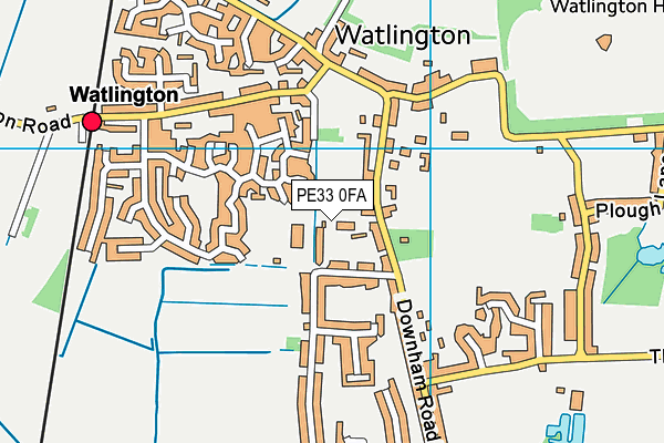 PE33 0FA map - OS VectorMap District (Ordnance Survey) PE33 0FA map - OS VectorMap District (Ordnance Survey)