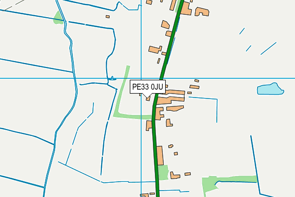 PE33 0JU map - OS VectorMap District (Ordnance Survey) PE33 0JU map - OS VectorMap District (Ordnance Survey)