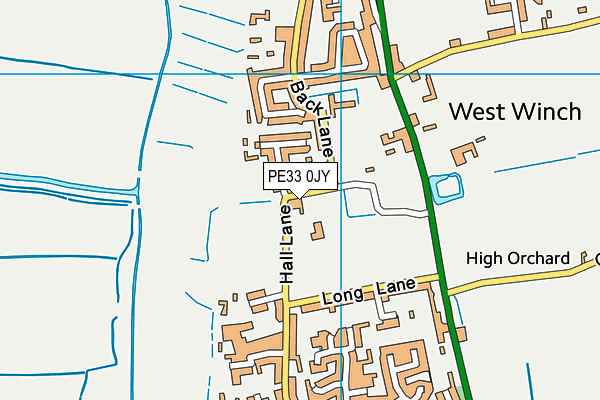 PE33 0JY map - OS VectorMap District (Ordnance Survey) PE33 0JY map - OS VectorMap District (Ordnance Survey)